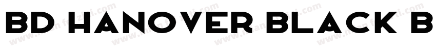 BD Hanover Black Bold字体转换